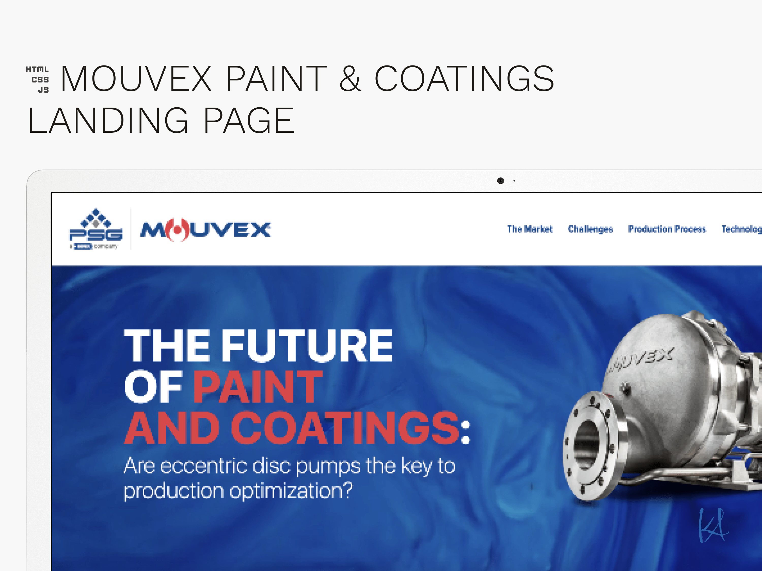 Mouvex Paint & Coatings Landing Page